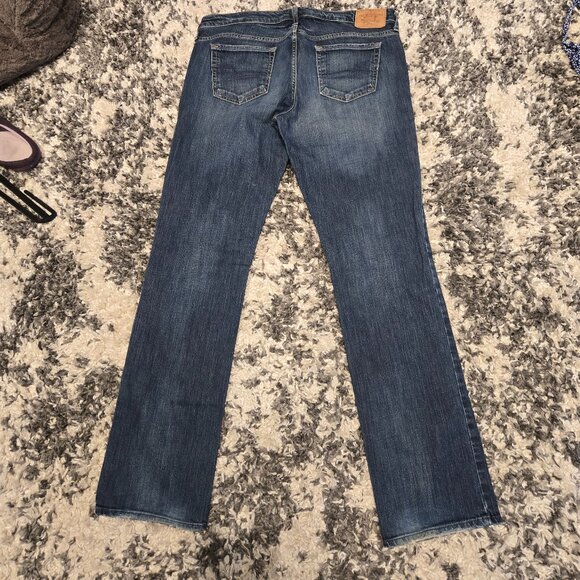 American Eagle Women’s Straight 77 Jeans | Size 14 Long | Dark Wash - Picture 2 of 4